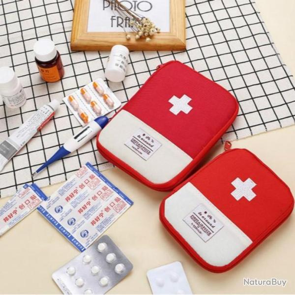 Mini trousse de premiers soins Portable Trousse de secours urgence pour m�dicaments Petit Sac