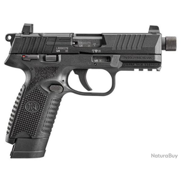 PIST. FN HERSTAL 502 TACTICAL NOIR 22 LR SA 15CPS 4,6" 1/2X28 UNF HAUSSE R�GLABLE