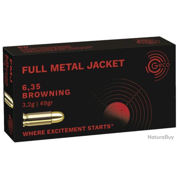 1 000 Munitions Geco 6.35 49Grs
