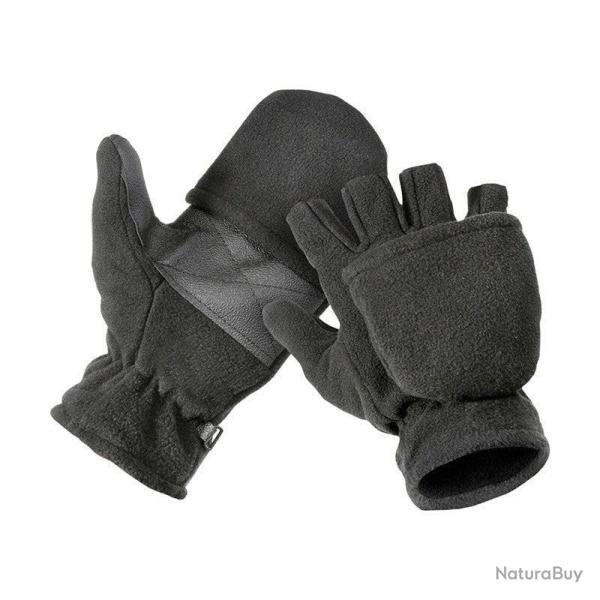 Gants moufles polaire Percussion renforts paumes Noir
