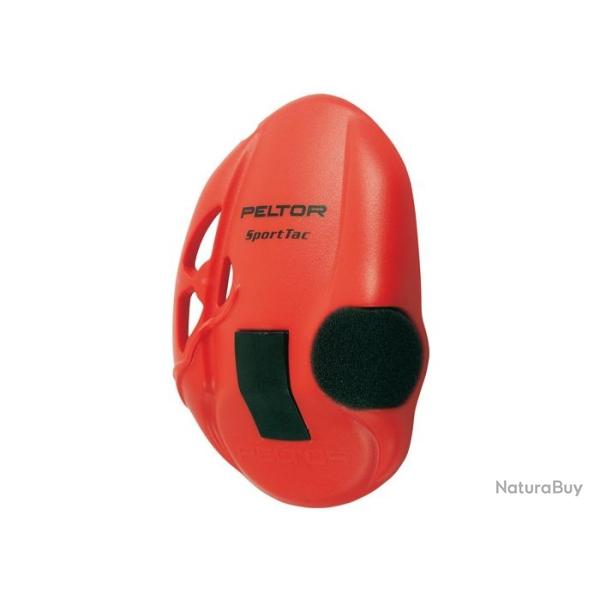 Coque Peltor orange pour casque SportTac - Rouge