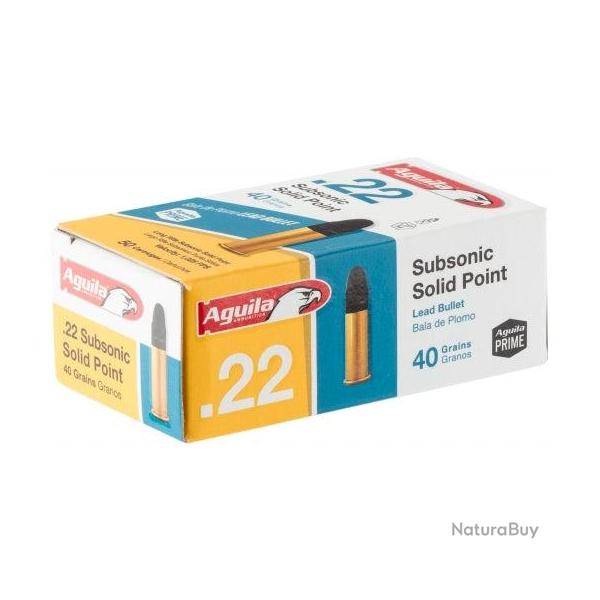 Munitions Aguila Subsonique SP - Cal. 22LR