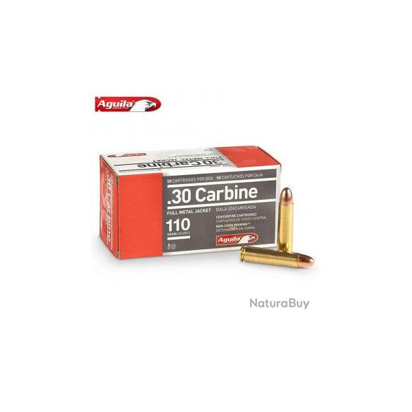 Munitions Aguila FMJ - 110 grains - Cal. 30 Carbine