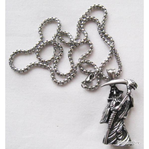 PENDENTIF SKULL LA FAUCHEUSE - Ref.47