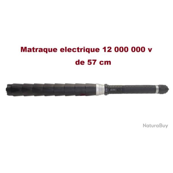 Matraque lectrique SHOCK  12 000 000 Volts Lampe Led