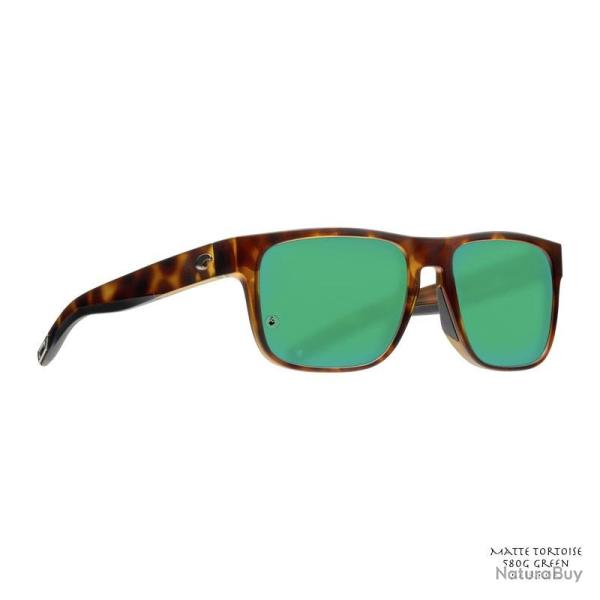 Lunettes Polarisantes Costa Spearo Matte Tortoise 580G Green Mirror