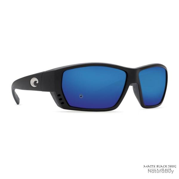 Lunettes Polarisantes Costa Tuna Alley Matte Black 580G Blue Mirror