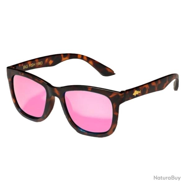 Lunettes Polarisantes Big Fish 1983 Small Perch Frame Brown Turtle Pink Red Iridium