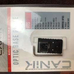 PLATINE POINT ROUGE CANIK POUR PISTOLET TP9 "NON OPTIC READY" - TRUGLO/MECANIK M02