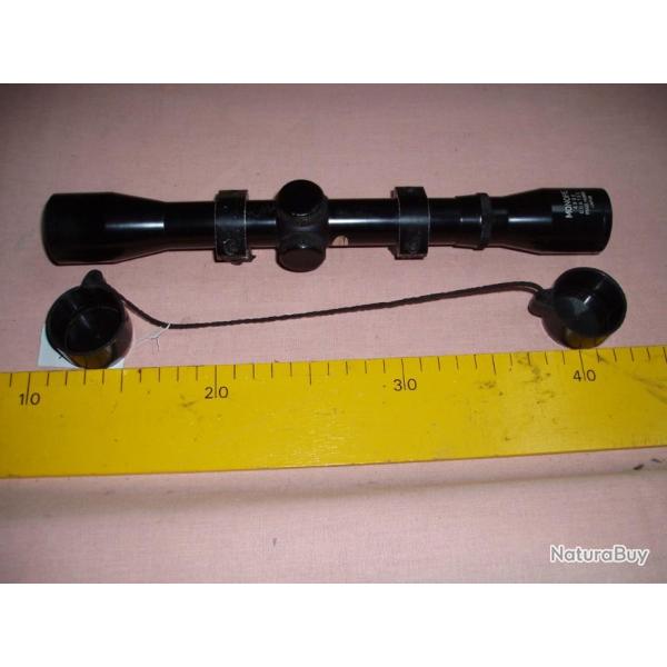 LUNETTE de MARQUE" MONOPE  "INDICATION 4X32 .Voir DESCRIPTIF & PHOTOS. avecfixations et ses bonnett