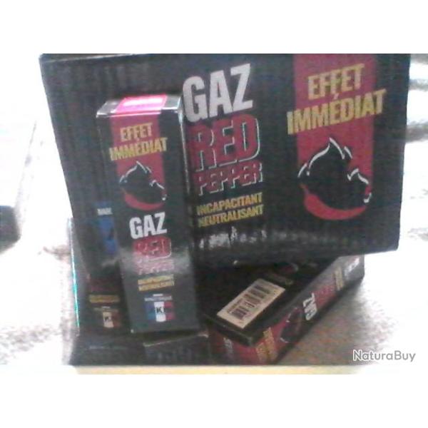 2 Bombes Lacrymog�ne gaz poivre red pepper 25ml