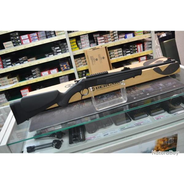 CARABINE KIPPLAUF BERGARA BA13TD NOIR CALIBRE 243 WIN AVEC ORGANES DE VISEE ET FILETE NEUVE