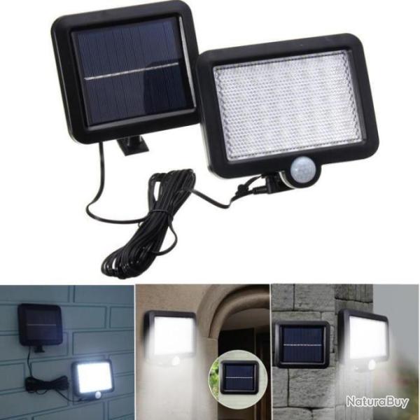 Applique Solaire 56 LED Mur �clairage D�tecteur Mouvement Ext�rieur Jardin