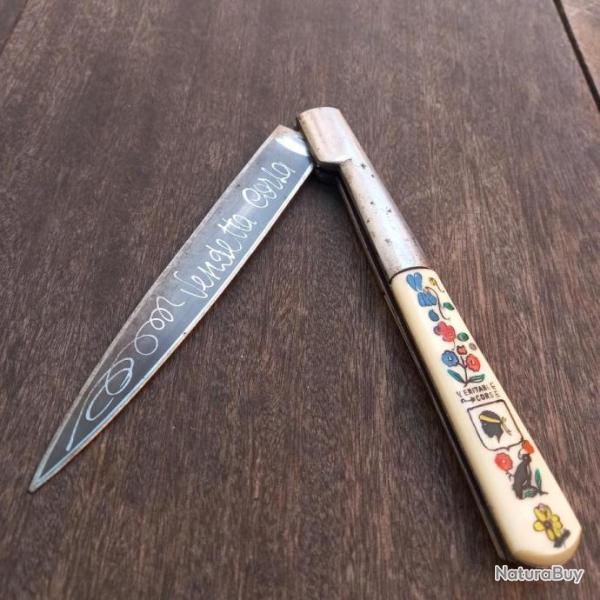 Ancien et Solide Tr�s Grand Couteau CORSE VENDETTA