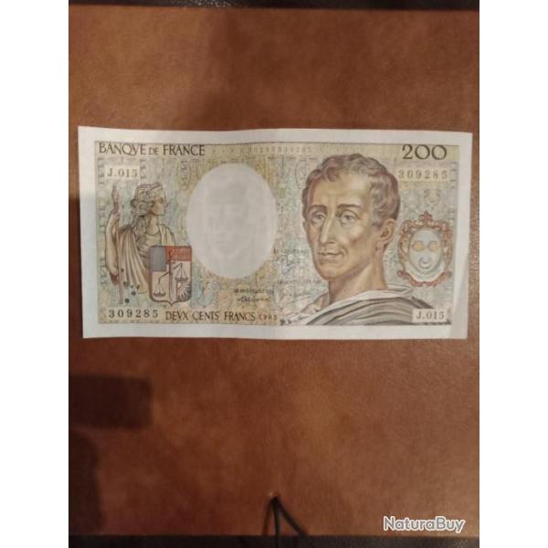 Billet 200 francs Montesquieu 1883