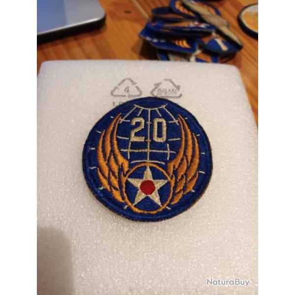 Patch arm�e us 20th US ARMY AIR FORCE ww2 ORIGINAL. 1