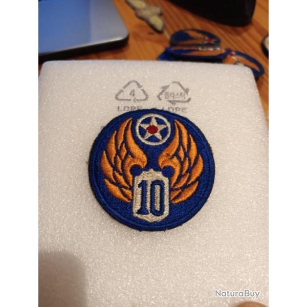 Patch arm�e us 10th US ARMY AIR FORCE ww2 ORIGINAL. 1