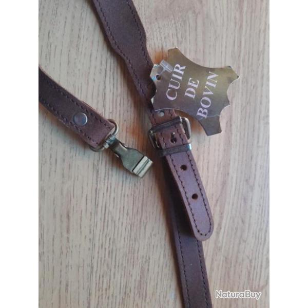 BRETELLE CUIR Luxe  � ATTACHES RAPIDES