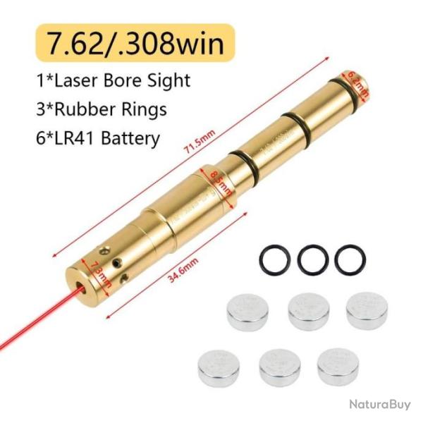 Collimateur laser � mettre en bout de canon calibre 308 winchester 7,62x51