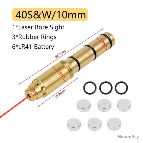 Collimateur laser � mettre en bout de canon calibre 10mm 40s&w