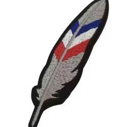 Ecusson/patch - Plume France - velcro - Livraison gratuite
