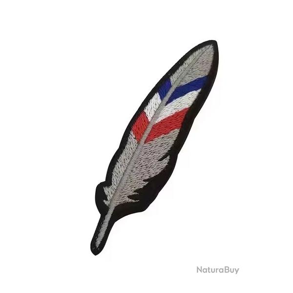Ecusson/patch - Plume France - velcro - Livraison gratuite