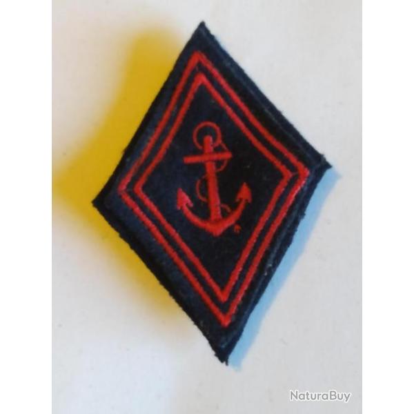 ECUSSON  LOSANGE DE BRAS MOD 45, TROUPES COLONIALES, TROUPES DE MARINE  (3)