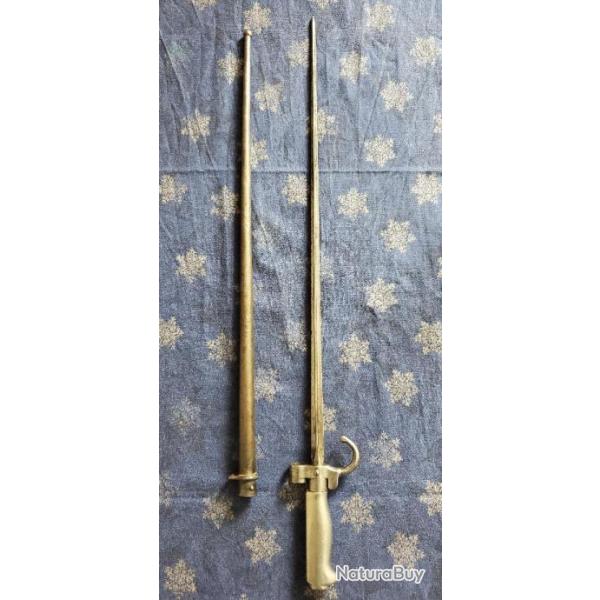 BAIONNETTE 1886 LEBEL dite Rosalie avec fourreau