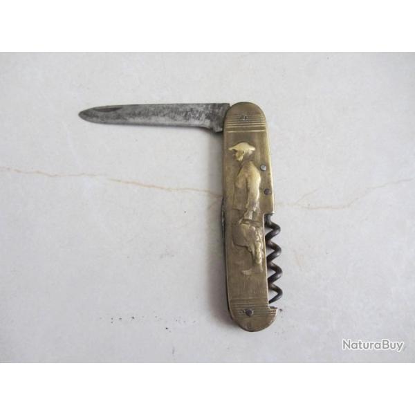 Ancien canif figuratif p�cheur breton - 3 Fonctions