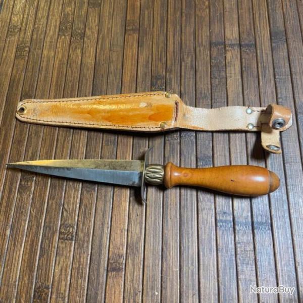 ANCIENNE DAGUE DE CHASSE ESPAGNOLE DIT PU�AL CUCHILLO DAGA XlX �me