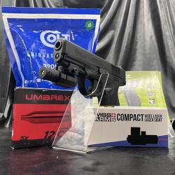 Pack laser pr&ecirc;t a tirer PISTOLET 6MM BERSA BP9CC CO2 BLOWBACK - Airsoft