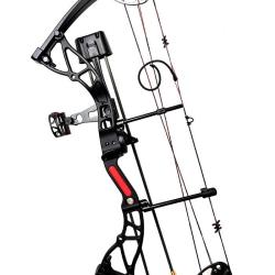 Kit arc &agrave; poulies EK Archery Exterminator Deluxe noir 15-70 lbs / 17.5"-31.25"