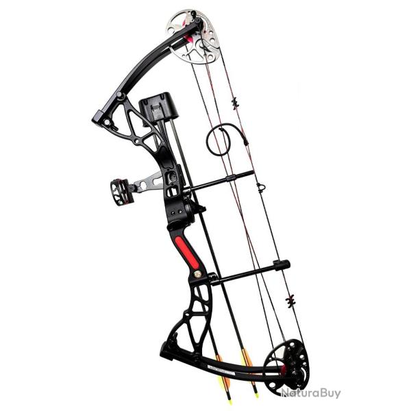 Kit arc � poulies EK Archery Exterminator Deluxe noir 15-70 lbs / 17.5"-31.25"