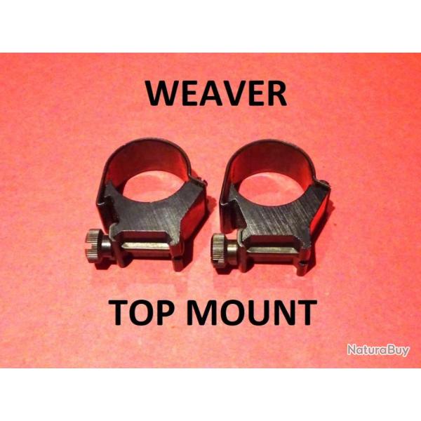 colliers WEAVER TOP MOUNT diam�tre 30mm / pour rail 21mm - VENDU PAR JEPERCUTE (jo383)