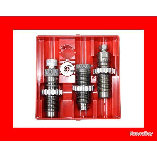 JEUX DE 3 OUTILS ACIER POUR ARMES D'EPAULE - LEE PRECISION - 338 WINCHESTER MAG - 90546