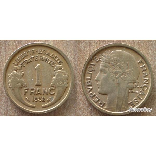 France 1 Franc 1932 Morlon Piece de Francs