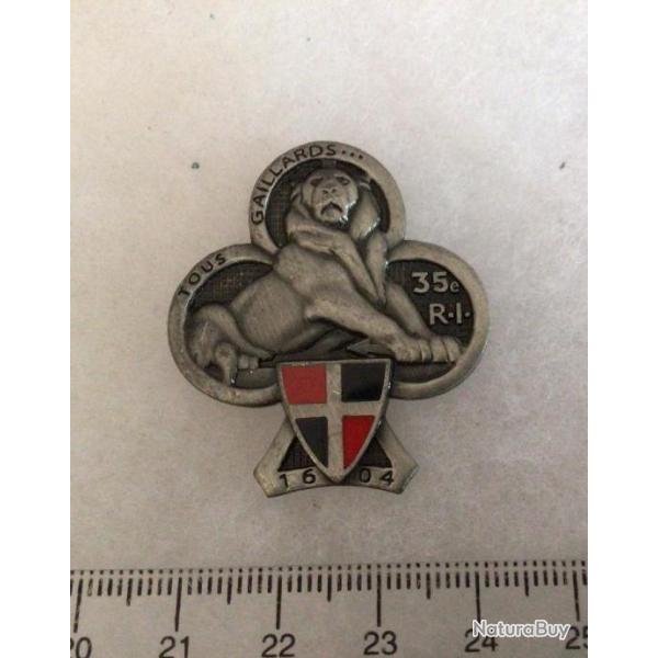 FRANCE INFANTERIE - Insigne 35� R�giment d'Infanterie sans marque