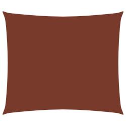 Voile d'ombrage tissu oxford rectangulaire 3,5 x 4,5 m terre cuite 02_0009955
