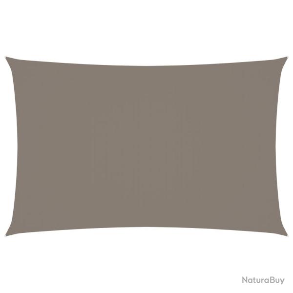 Voile toile d'ombrage parasol tissu oxford rectangulaire 2,5 x 5 m taupe 02_0009586