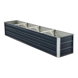 Jardini&egrave;re &agrave; 3 barres de s&eacute;paration 240 x 47 x 40 cm anthracite 03_0007185