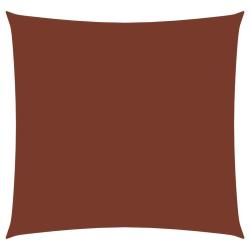 Voile toile d'ombrage parasol tissu oxford carr&eacute; 7 x 7 m terre cuite 02_0009545