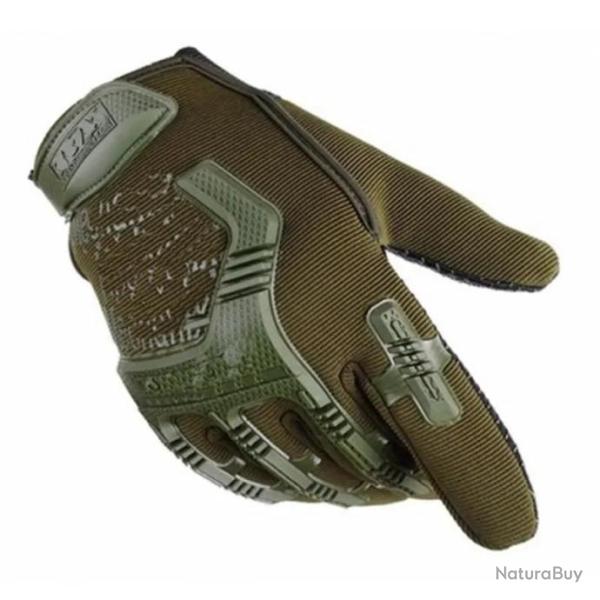 Gants tactiques antidrapants Kakis taille M