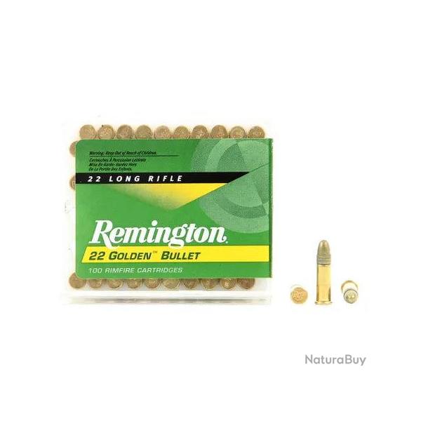 Cartouches Remington - Cal. 22LR - Golden Bullet - Pointe Creuse