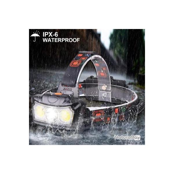 COB phare LED lampe frontale lampe torche lanterne