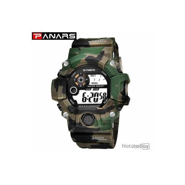 SYNOKE G Style hommes sport montres chronographe militaire numrique