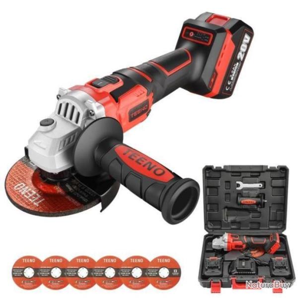 Meuleuse D'angle angulaire sans fil Vitesse � Vide 9800 trs/min disque 125mm