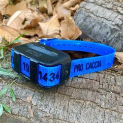 Collier GRAV&Eacute; chien - Gravure sp&eacute;ciale GARMIN Bleu