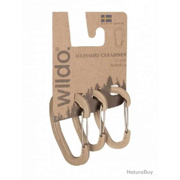 SET DE TROIS MOUSQUETONS WILDO COYOTE