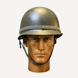 Casque Lourd Type US M1 Original + Liner - Militaria WW2