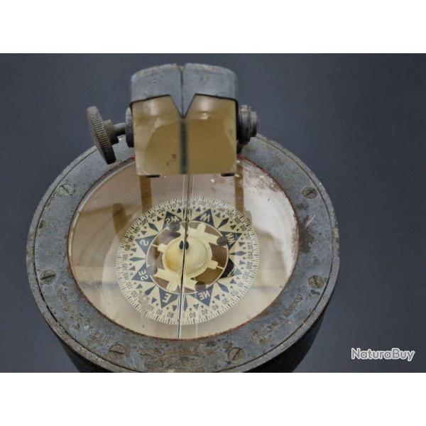 WW2 COMPAS DE NAVIGATION ET RELEVEMENT AERONAUTIQUE A MAIN Tr�s bon Royaume-Uni 2eme GM Militaria